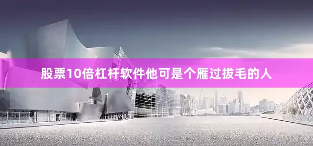股票10倍杠杆软件他可是个雁过拔毛的人
