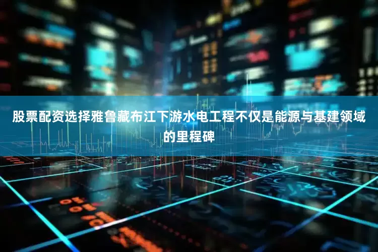 股票配资选择雅鲁藏布江下游水电工程不仅是能源与基建领域的里程碑
